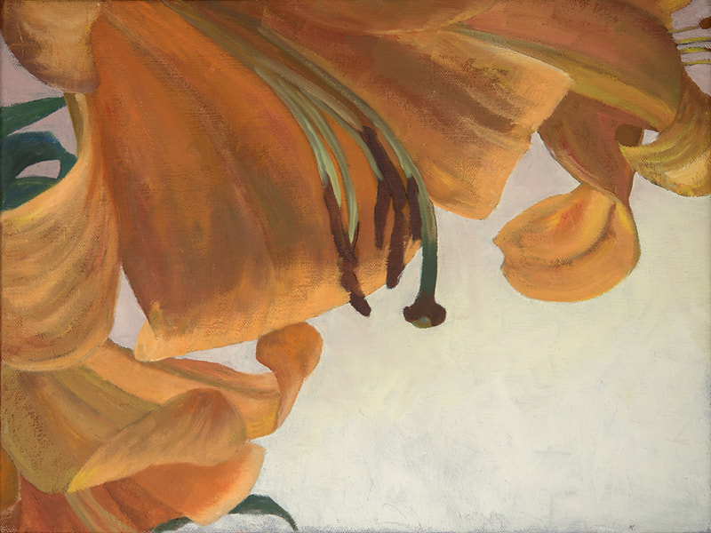 Tangerine Lilly, Orange, Tangerine, Artwork By Linda