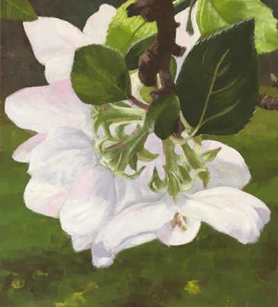Pinkish White Flower, Original Artwork At 434-962-8463