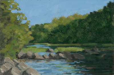 River View Park, Oil Painting By Staiger Studio 434-962-8463